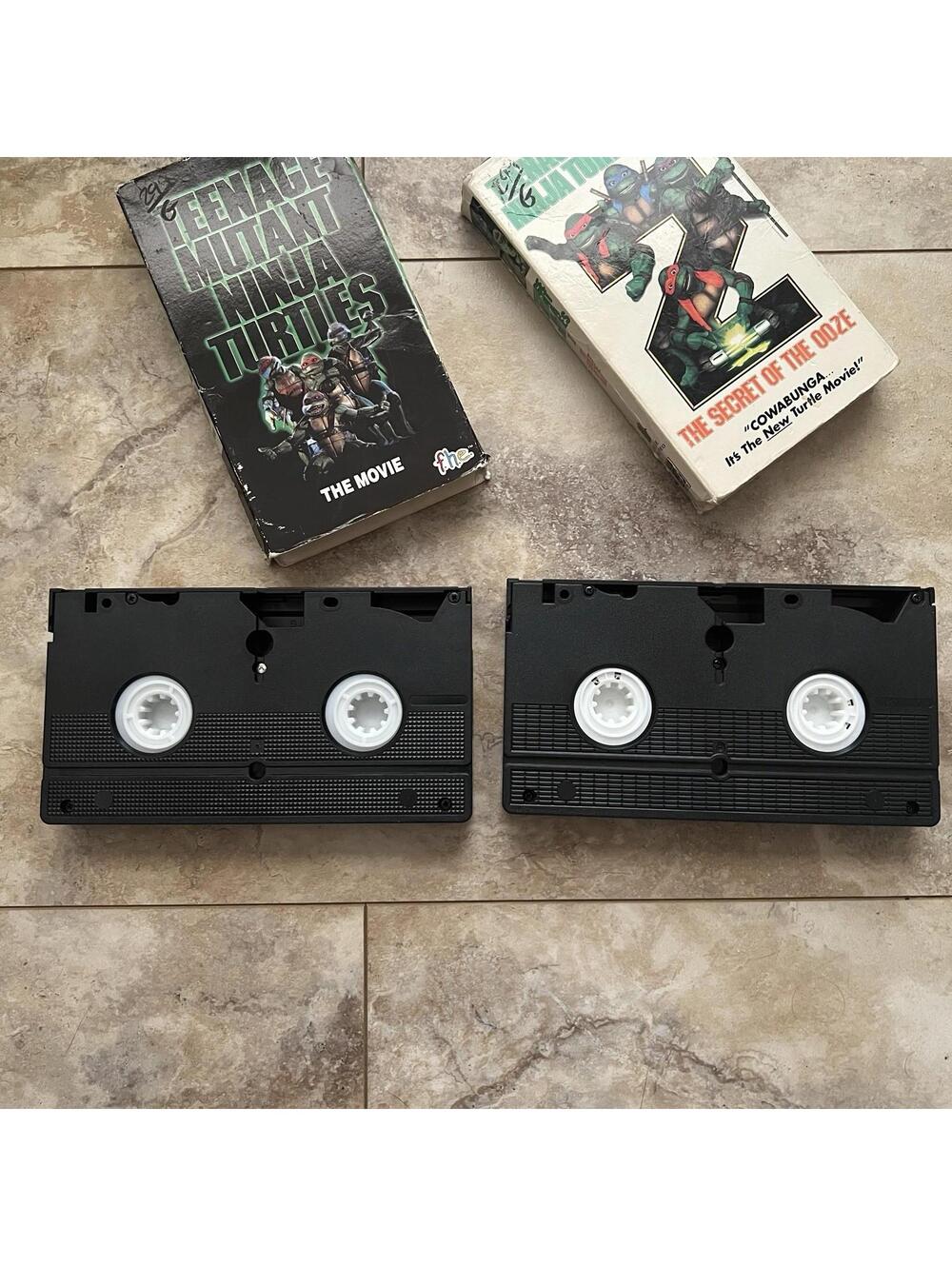 Vintage Teenage Mutant Ninja Turtles Movies 1 & 2 VHS Bundle TMNT 1990 1991 90s - Picture 7 of 15